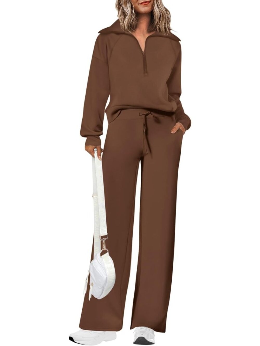 Chic Women's 2 Piece Matching Lounge Set | Cozy Sweatsuit for Relaxation